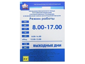 Тактильный информационный знак 30×20 см