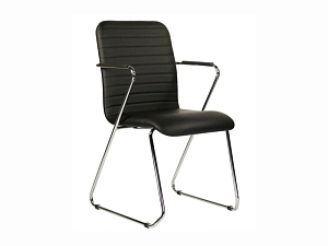 Кресло Честер для зала с хромированным каркасом