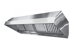 Островной вытяжной зонт ЗВЭ-900, 225×90×45(50) см