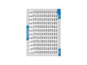 Плакат «Простые числа 2–997», винил