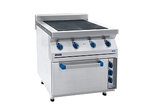 Электроплита с 4 чугунными конфорками и духовым шкафом