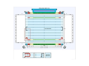 Соревновательная разметка поля 20х25 м — комплект с крепежом