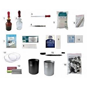 Набор биолога "Мир под микроскопом" — полупрозрачный кейс