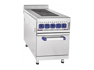 Электроплита из нерж. стали с духовым шкафом
