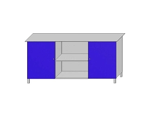 Двухтумбовый верстак серии «Класс», нагрузка до 1,5 т