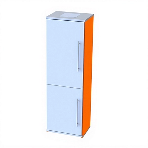 Шкаф лабораторный для реактивов и приборов металлический, 600х450х1900