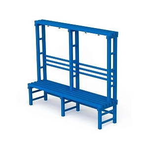 Скамья с вешалкой PTS-011 — усиленная ПВХ модель