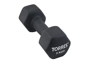 Гантель 5 кг с неопрёновым покрытием