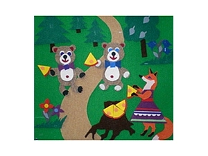 Тактильная сказка «Два жадных медвежонка» 50×50 см