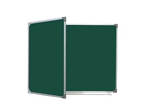 Двухэлементная магнитно-меловая доска 100х225 с разлиновкой створка слева