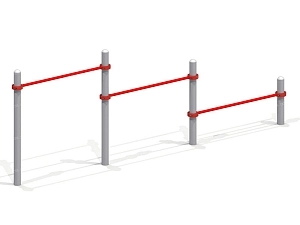 Комплекс турников KSI-006445 — 3 уровня для школы