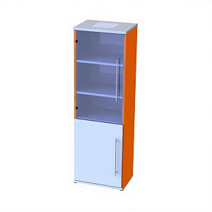 Шкаф лабораторный для приборов и посуды металлический, 600х450х1900