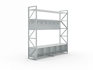 Школьная односторонняя вешалка ДОБ-03 с открытой тумбой