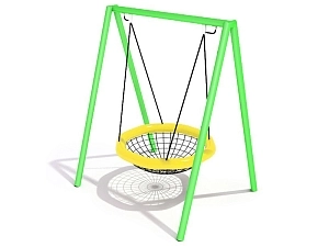 Инклюзивные качели‑гнездо для детей с ОВ — габариты 250×120×220 см