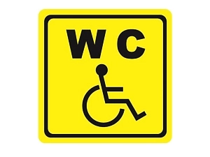 Тактильная пиктограмма для инвалидов 200×200 мм