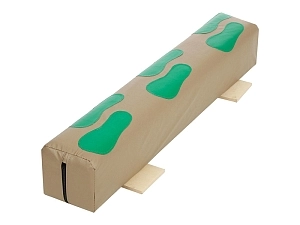 Гимнастическое бревно "Следы", деревянное 100 см