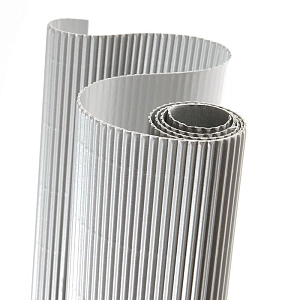 Гофрокартон лист 500×700 мм, серебристый №80