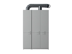 Шкаф для химреактивов 800×450×2000 с фланцем 200 мм