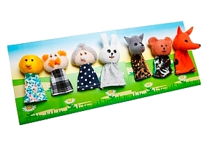 Пальчиковый театр «Колобок» — комплект из 7 кукол