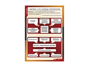 Набор плакатов по ОБЖ «Здоровый образ жизни» — 8 листов