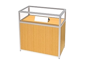 Витрина "Еврошоп" для музея (ПДА-01/09)