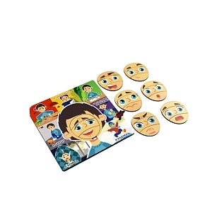 Набор "Тимофей: эмоции" на деревянной рамке