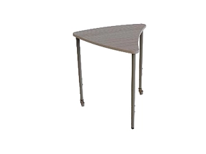 Треугольный учебный стол АРКМ-СТ40КР на колесах