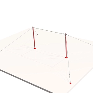 Универсальная гимнастическая перекладина настенная 2400 мм