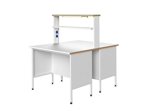 Физический островной лабораторный стол 1200×1500, выс.1520 мм