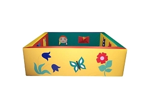 Дидактический сухой бассейн 150×150×50 см