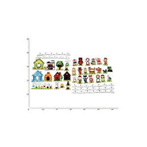 Плоскостные фигурки на подставках «Сказки» 10–15 см