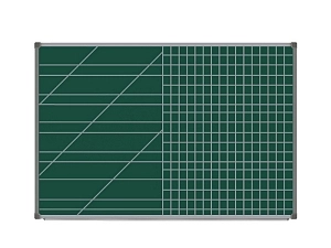 Настенная магнитно-меловая доска 100×150 с разлиновкой