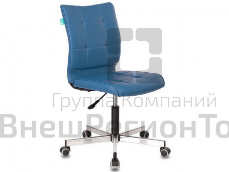 Кресло без подлокотников, синее.