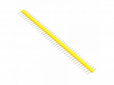 Вилка штыревая PLS-40 (DS1021-1x40), прямая желтая