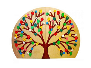 Панель тактильная «Сезоны» 1603×1202 мм для кабинета