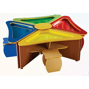 Песочный развивающий комплекс «Ромашка» на 4 рабочих места
