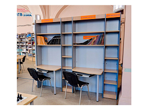 Модульный стеллаж‑письменный блок 1250×770×2090 мм
