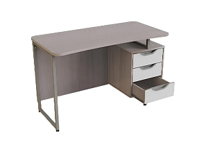 Письменный стол на металлокаркасе АЛКМ-СТ21-3 1,2×0,6 м