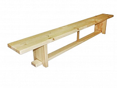 Гимнастическая скамья 2 м с деревянными ногами