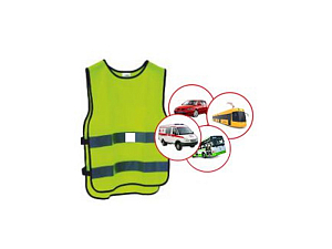 Набор лимонных жилетов «Транспорт» с 16 картинками