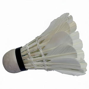 Волан белый перьевой — для любительской игры