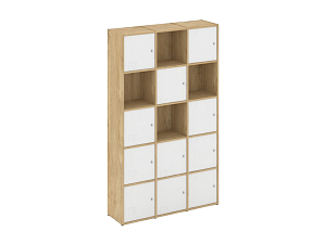 Система хранения №9 Тиквуд светлый/белый