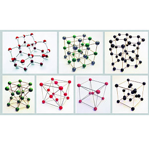Комплект из 7 моделей кристаллических решёток