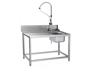 Стол предмоечный СПМП-7-4, 1300×700×850 мм