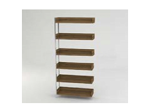 Стеллаж пристраиваемый 875×292×2090 на металлокаркасе