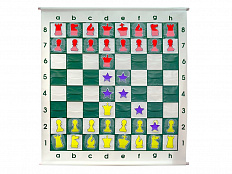 Доска шахматная виниловая с кармашками, 90х90 см