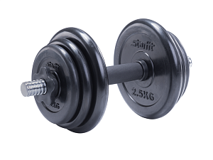 Гантель 10 кг разборная, обрезинённая