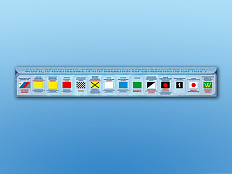 Стенд-лента по ПДД Флаги, применяемые при проведении соревнований по картингу, 340х50 см