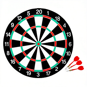 Мишень с набором 6 дротиков