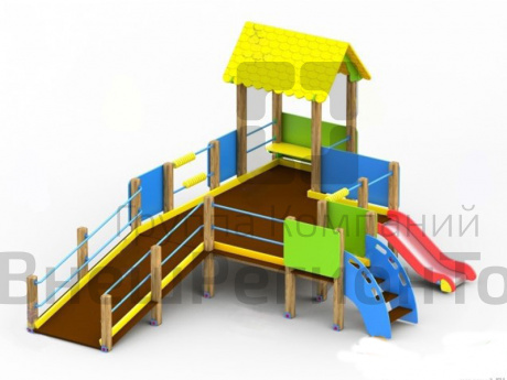 Игровой комплекс Домик 2 для детей с ограниченными возможностями.